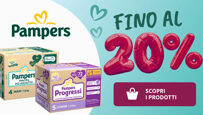 Pampers scontofin al 20%