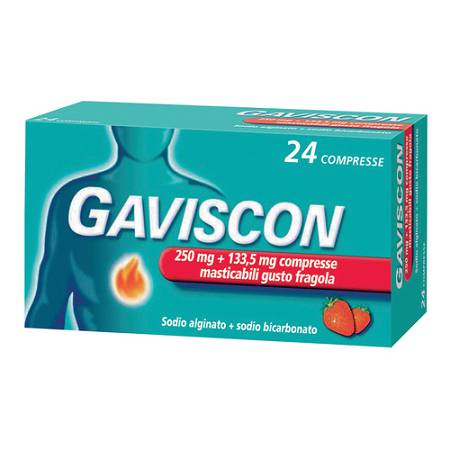 Gaviscon 24 compresse masticabili fragola 