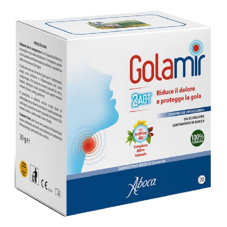 Aboca golamir 2act compresse orosolubili