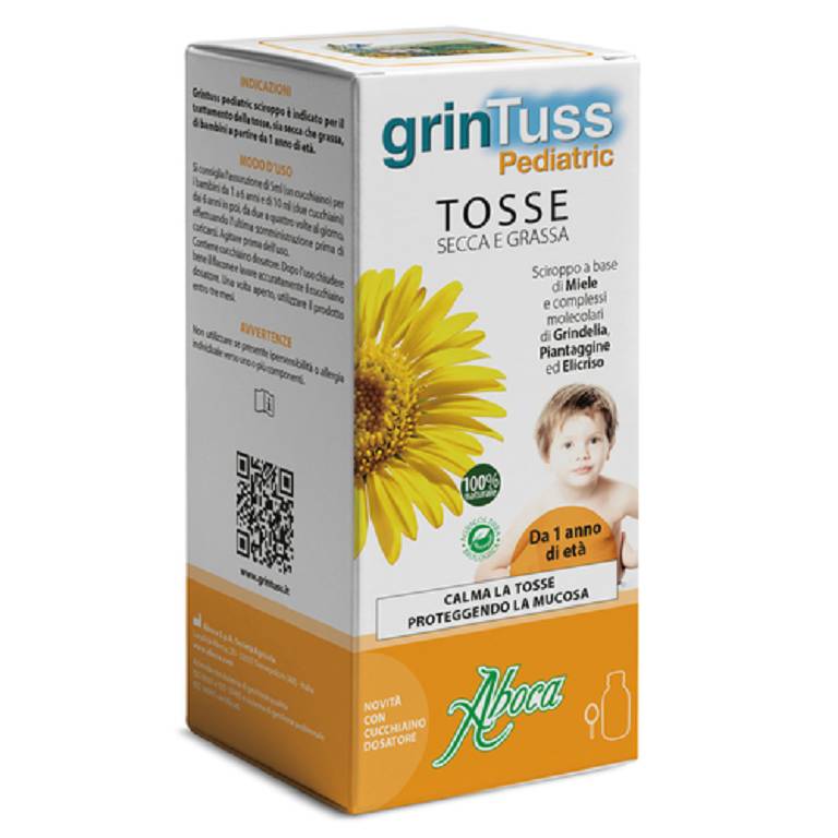 Aboca grintuss pediatrico sciroppo tosse secca 180g