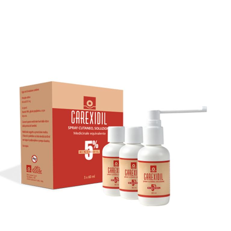 Carexidil 5% soluzione cutanea 3 flaconi