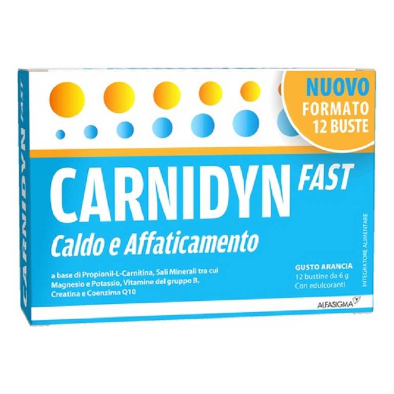 Carnidyn fast caldo e affaticamento 12 bustine