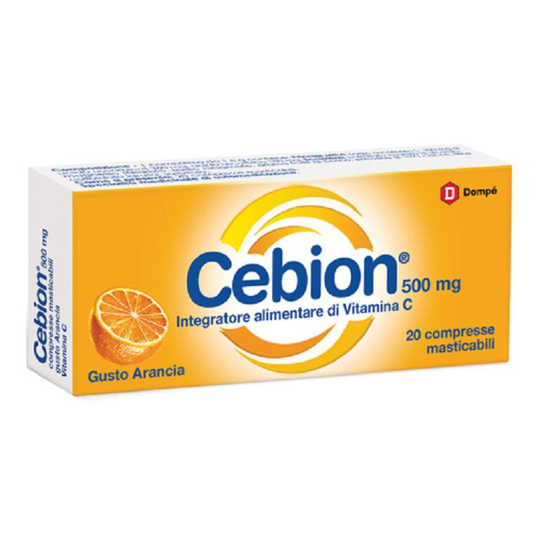 Cebion vitamina C 20 compresse masticabili gusto arancia