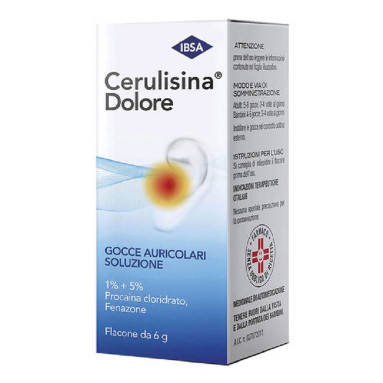 Cerulisina dolore gocce auricolari flacone 6g