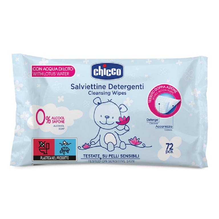 Chicco salviettine detergenti 72 pezzi