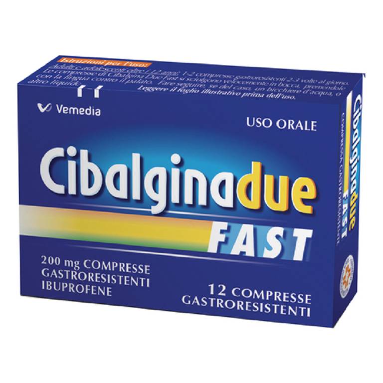 Cibalgina due fast 12 compresse 200mg 