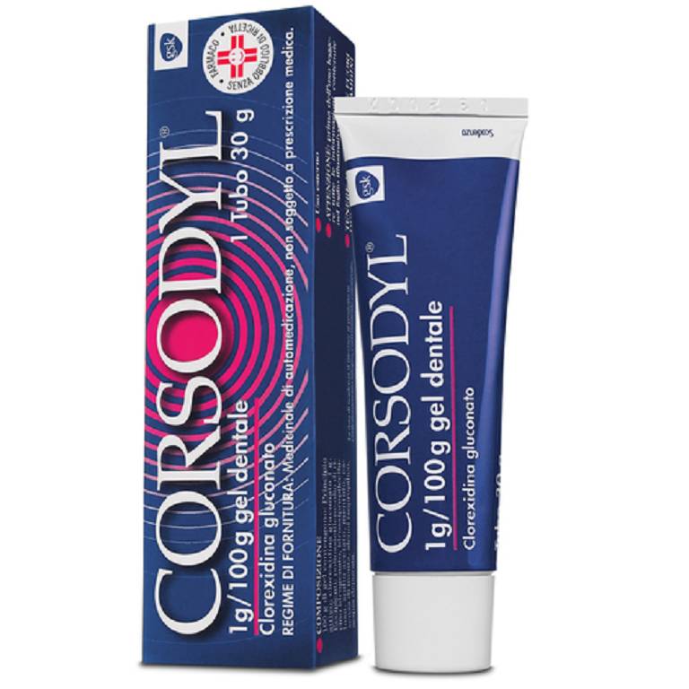 Corsodyl dentifricio gel dentale tubo 30g