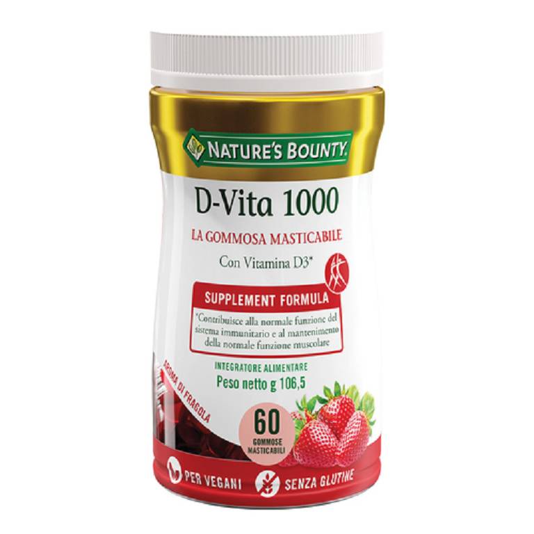 D-vita 1000 60 gommose masticabili Nature's Bounty 