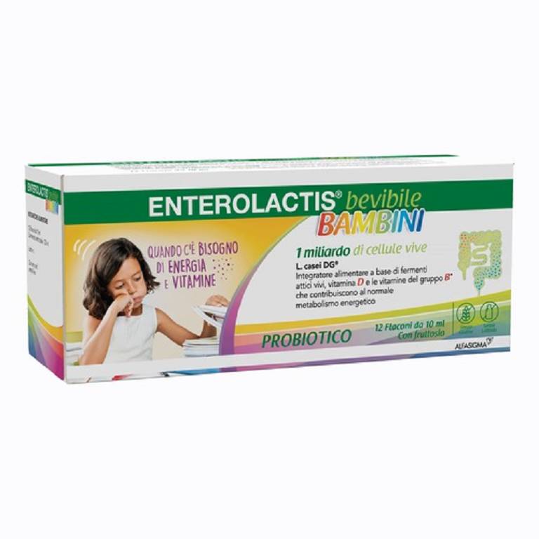 Enterolactis bambini bevibile 12 flaconcini