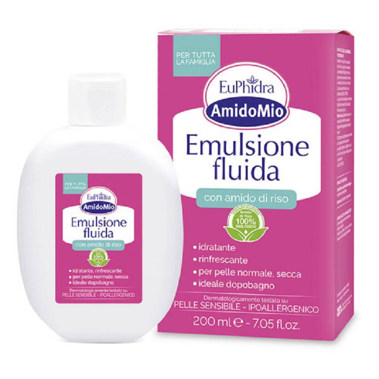 Euphidra amidomio emulsione fluida idratante 200ml