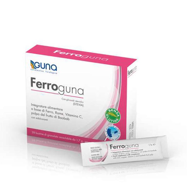 Ferroguna integratore alimentare 28 bustine orosolubili