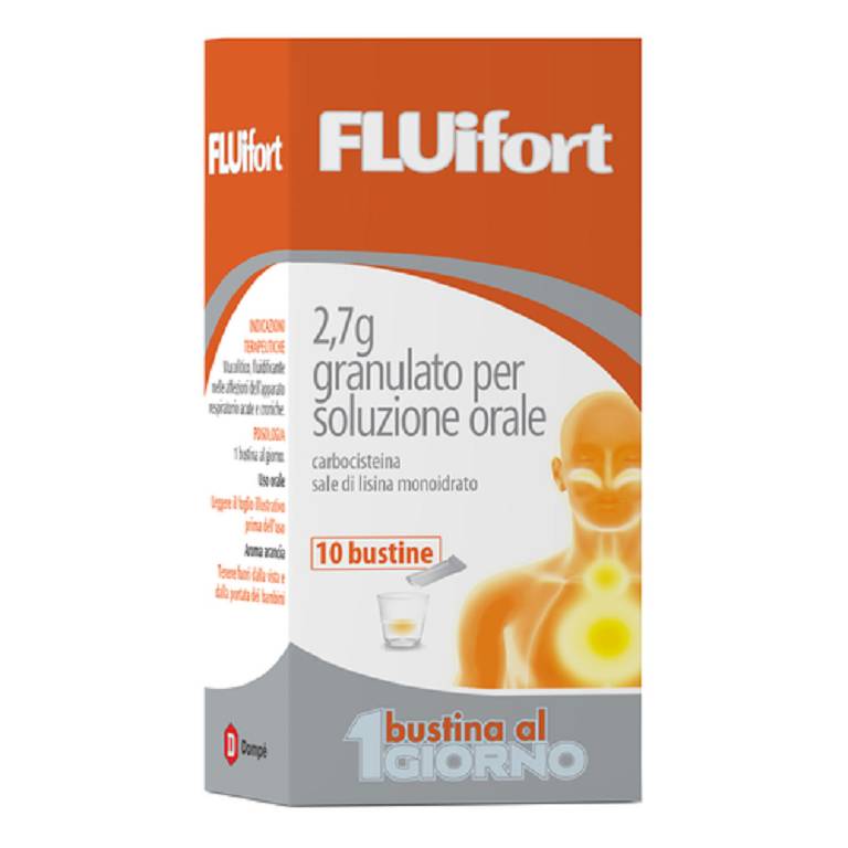 Fluifort 10 bustine soluzione orale 2,7g