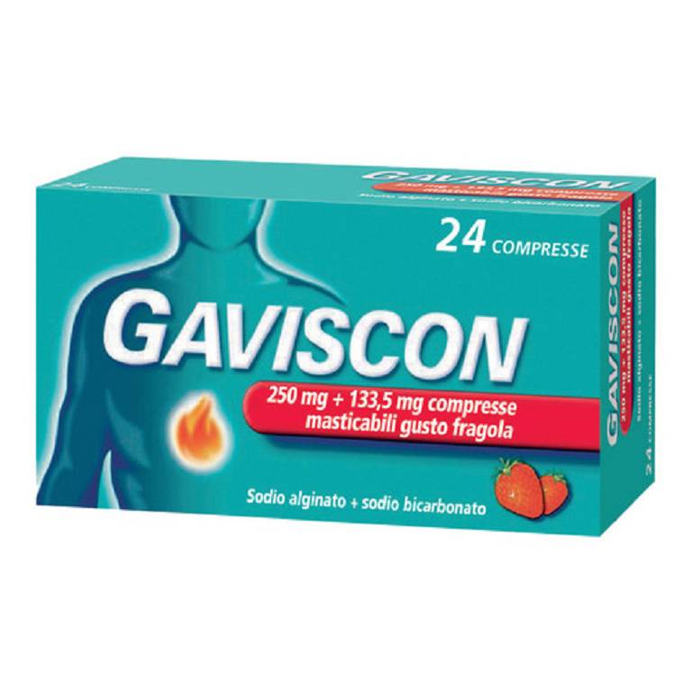 Gaviscon 24 compresse masticabili fragola 