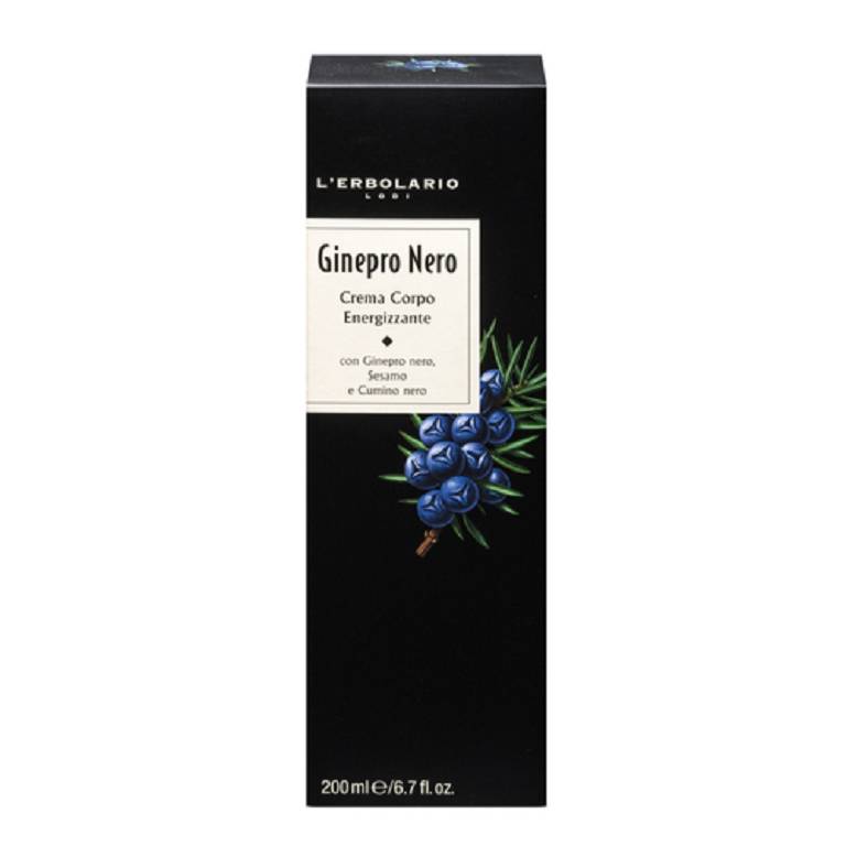 Ginepro nero crema corpo energizzante