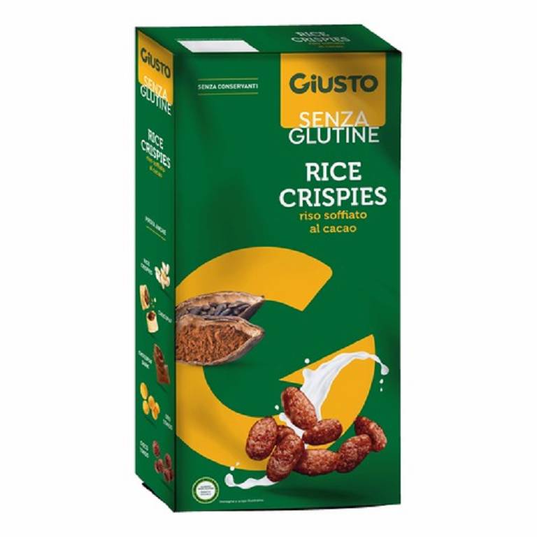 GIUSTO S/G RICE CRISPIES CACAO