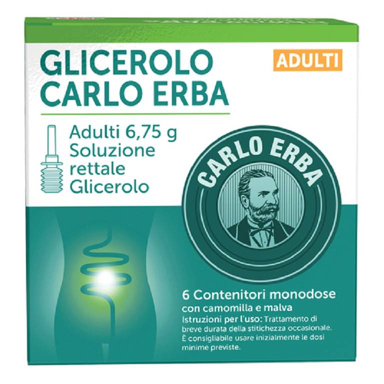 Glicerolo Adulti 6 Microclismi da 6,75g Soluzione Rettale