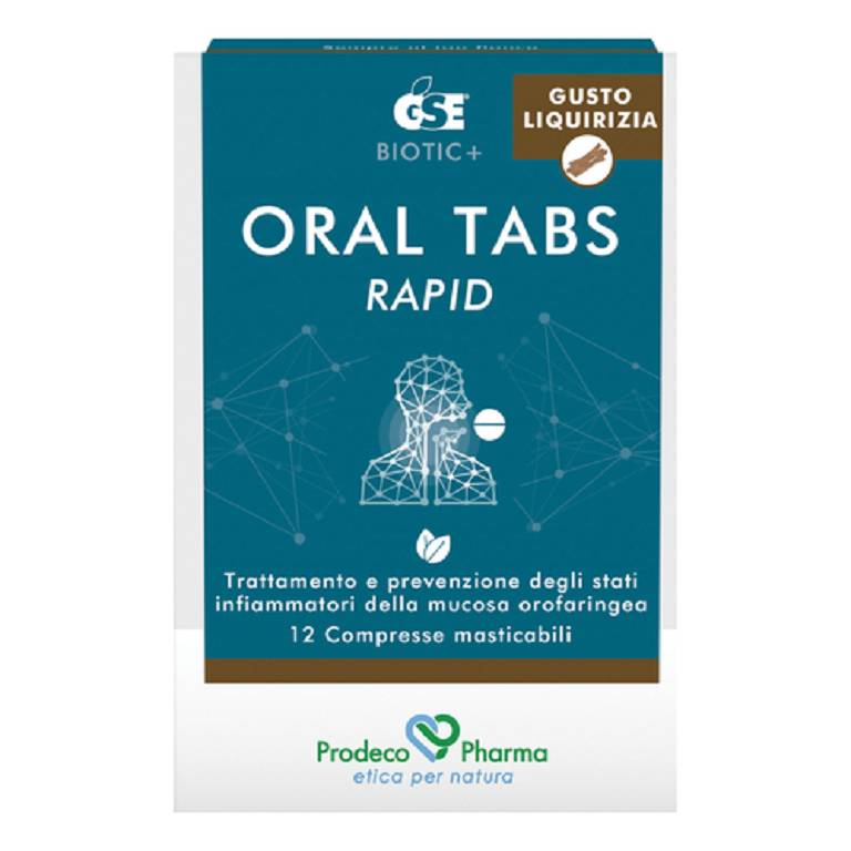 Gse Oral tabs rapid gusto liquirizia 12 compresse