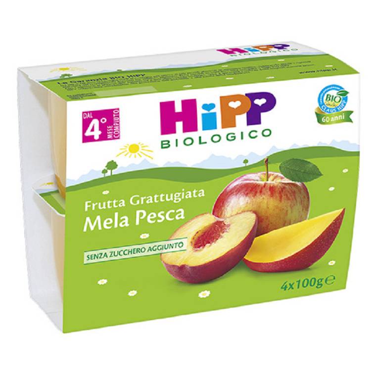 HIPP BIO FRU GRAT MEL/PE4X100G