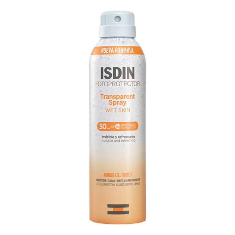 Isdin fotoprotector 50+ spray trasparente wet skin 250ml