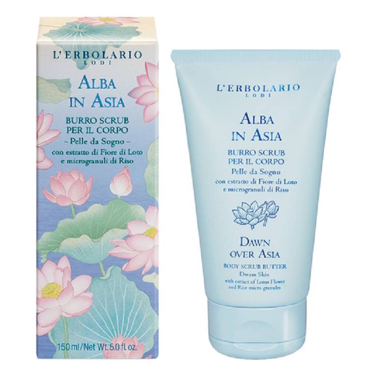 L'erbolario alba in asia burro scrub per il corpo 150ml