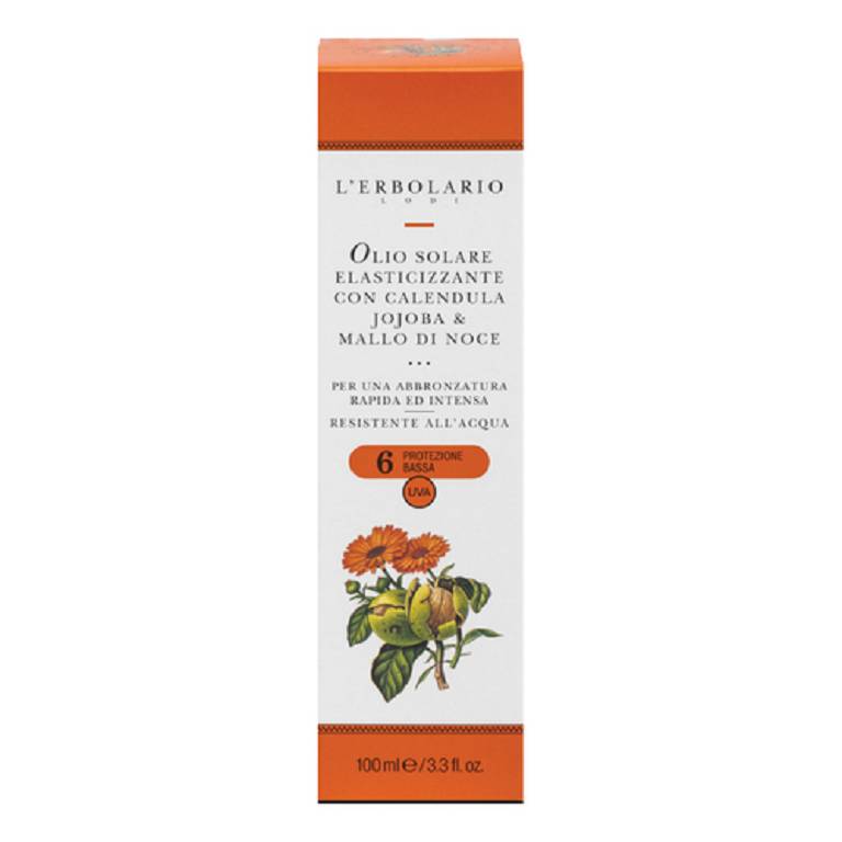 L'Erbolario olio solare elasticizzante SPF6 100ml