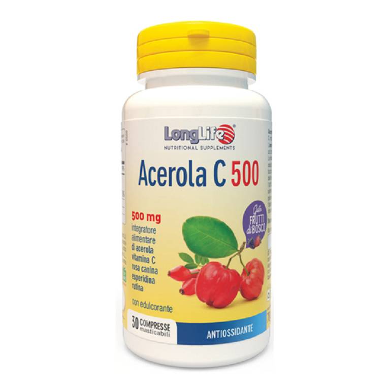 Longlife acerola 500 frutti di bosco 30 compresse masticabili