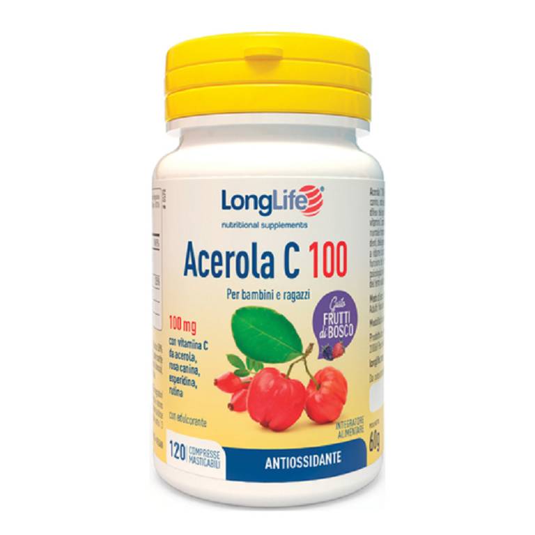 Longlife acerola c100 frutti di bosco 120 compresse