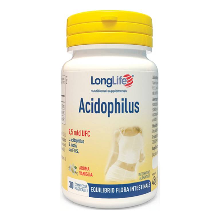 Longlife acidophilus 30 compresse masticabili