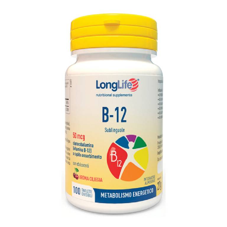 Longlife B12 50mcg sub-linguali 100 tavolette