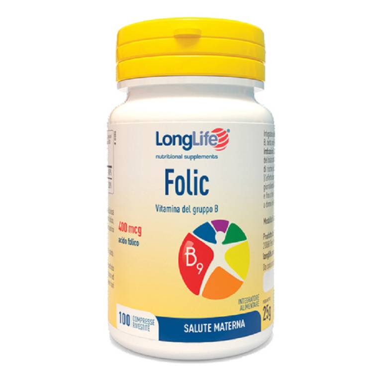 Longlife folic 100 compresse 400mcg