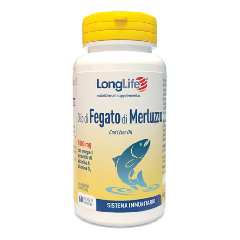 Longlife olio fegato di merluzzo 60 perle 500mg