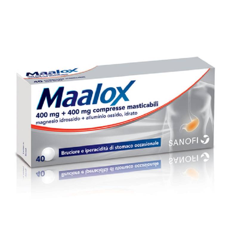 Maalox 40 compresse masticabili 400mg+400mg