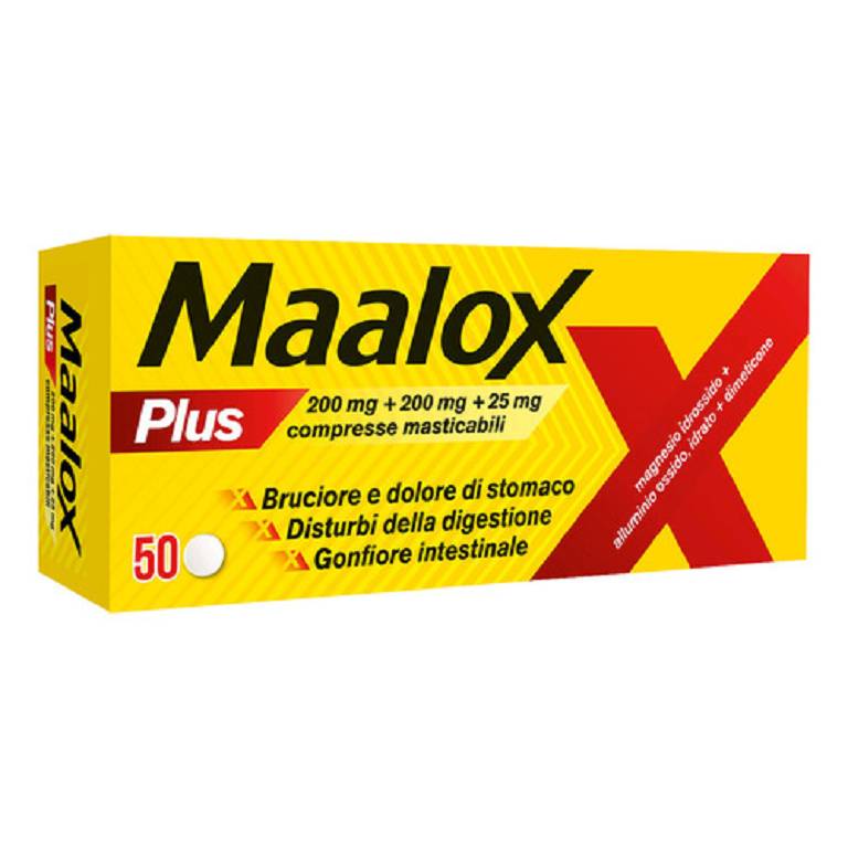 Maalox plus 50 compresse masticabili