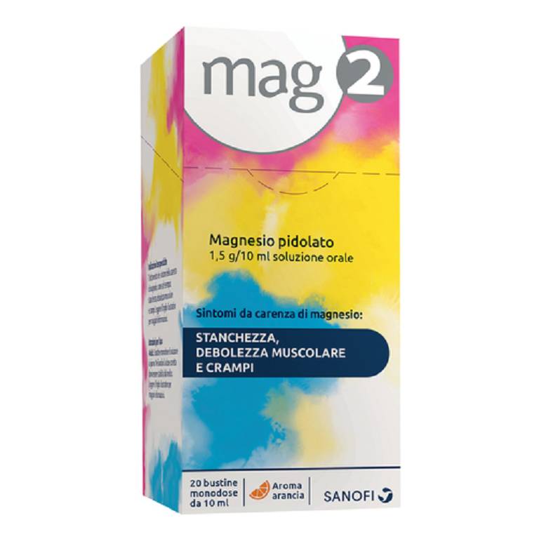 Mag 2 soluzione orale 20 bustine 1,5g/10ml