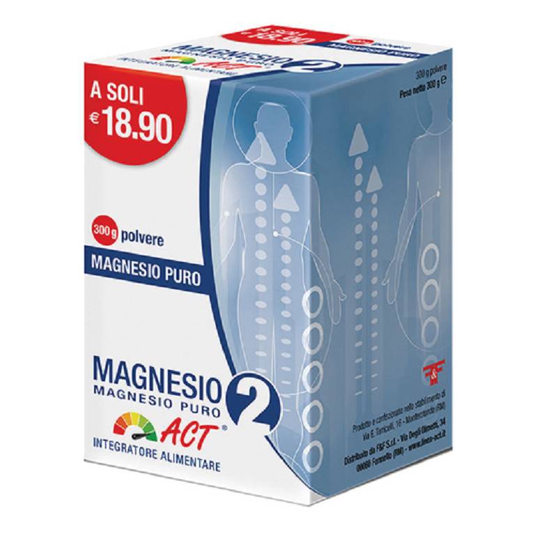 Magnesio 2 act puro polvere 300g