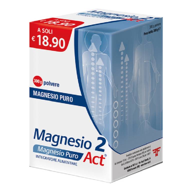 Magnesio 2 act puro polvere 300g