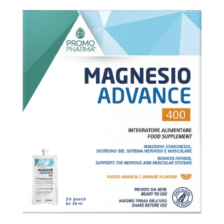Magnesio Advance 400,20 Pouch gusto arancia