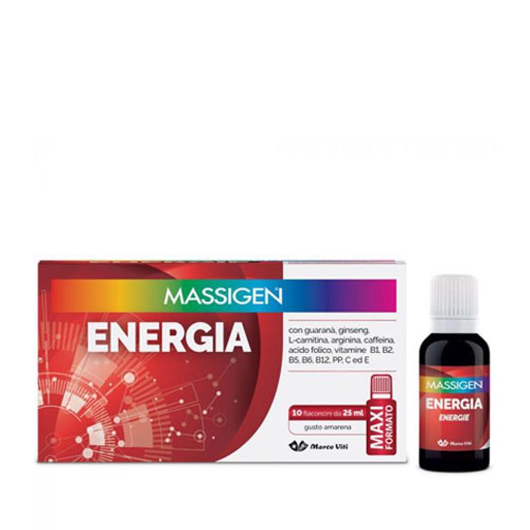 Massigen energia 10 flaconi 25ml