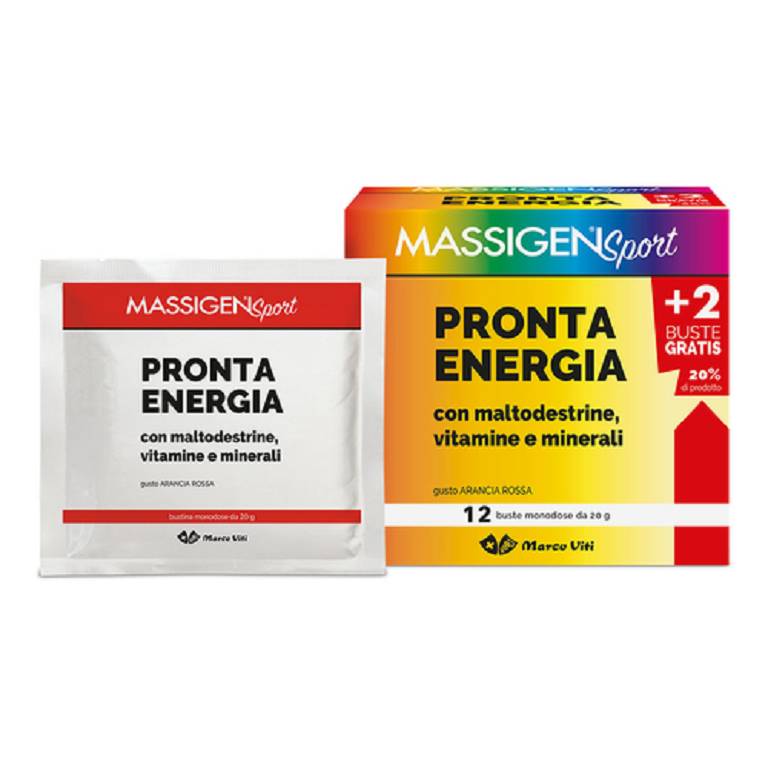 Massigen sport pronta energia 12 bustine