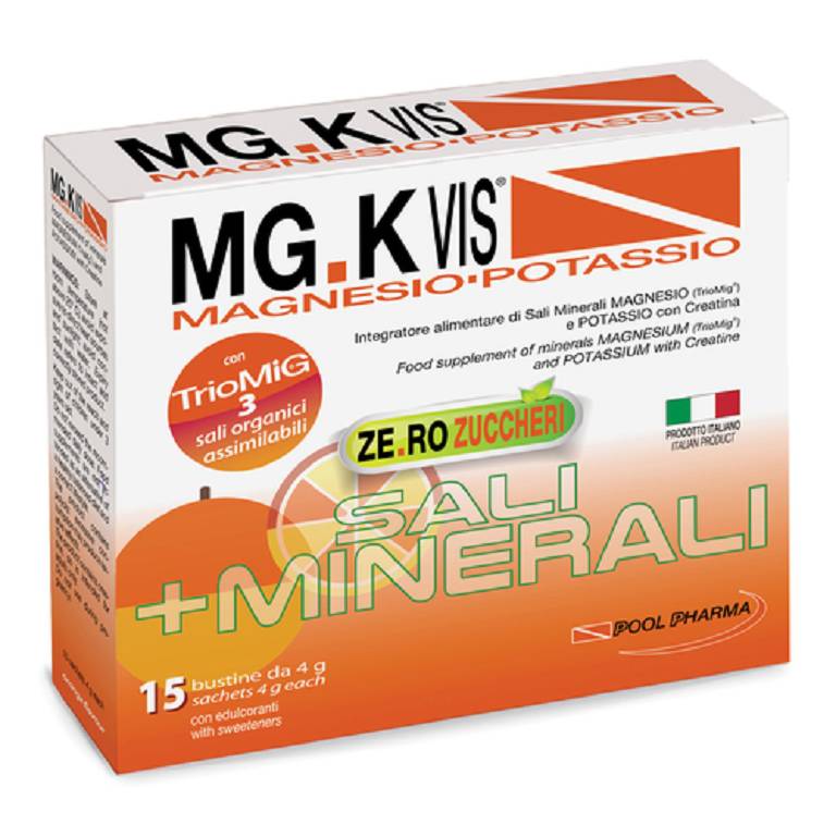 MGK VIS magnesio potassio arancia zero zuccheri 15 bustine