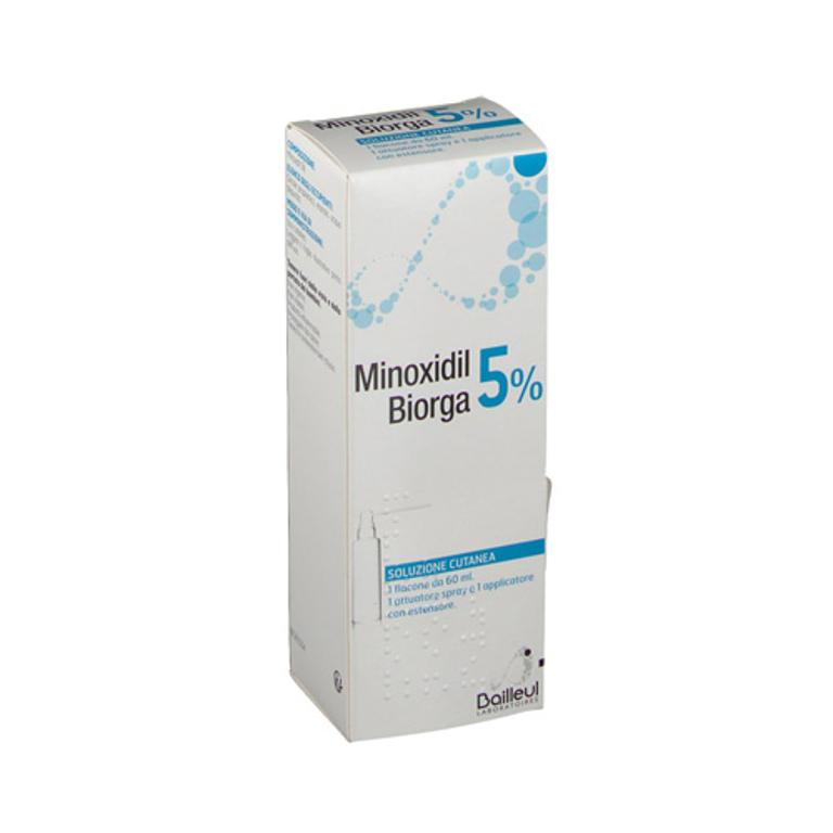 Minoxidil 5% biorga soluzione cutanea per l'alopecia