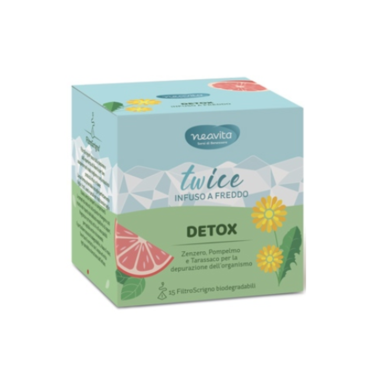 Neavita twice infuso a freddo detox 15 filtri