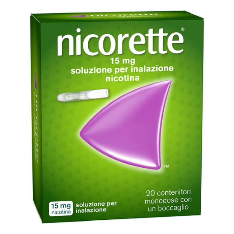 Nicorette soluzione inalazione 20 flaconcini 15mg