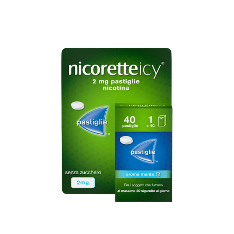 Nicorette Icy 40 pastiglie 2mg Menta