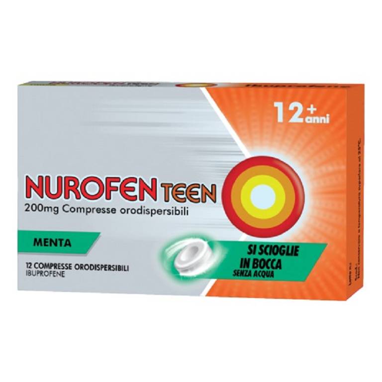 Nurofenteen 12 compresse orodispersibili 200mg menta