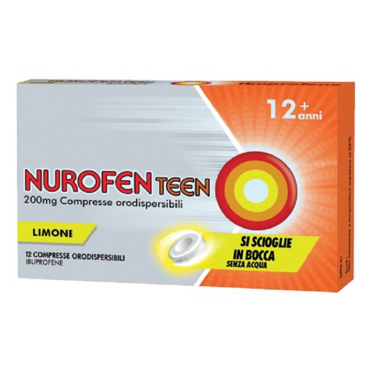 Nurofenteen 12 compresse orosolubile 200mg limone