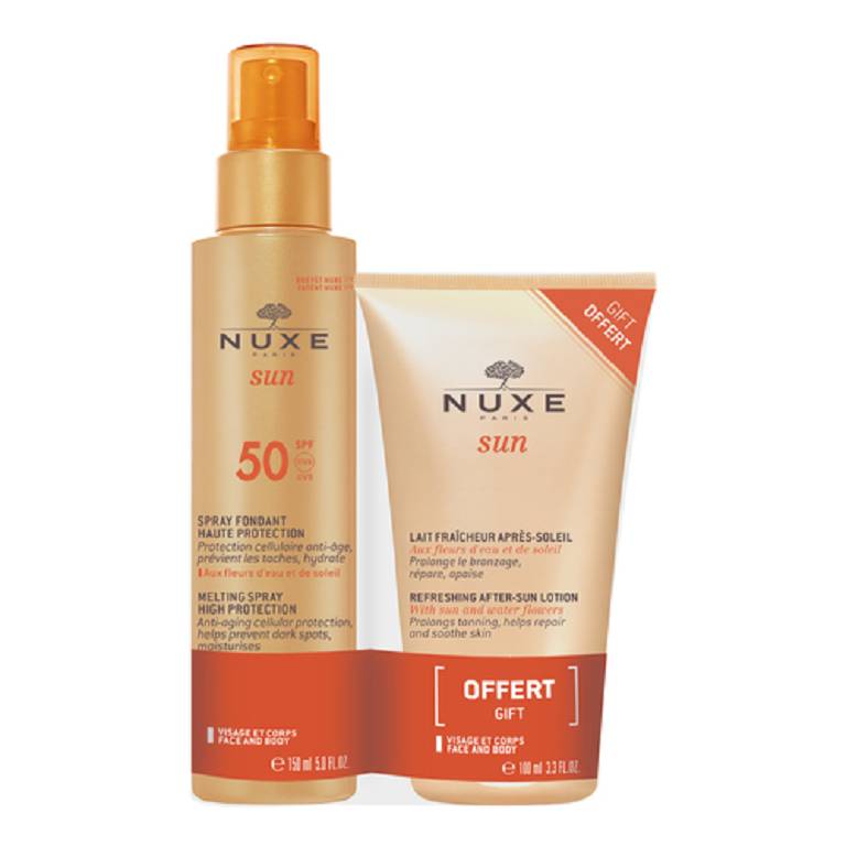 Nuxe Sun Duo Spray Solare SPF50 150ml + Latte Doposole 100ml
