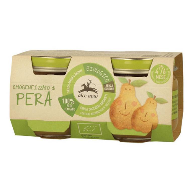 Omogeneizzato di Pera Alce Nero 2x80G