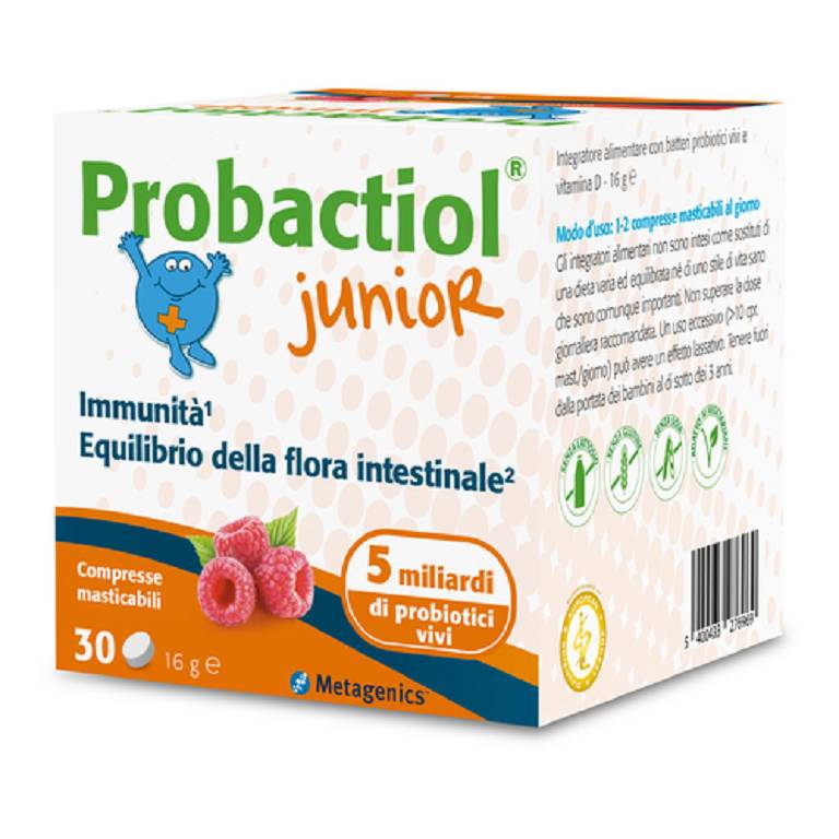 Probactiol junior 30 compresse masticabili lampone