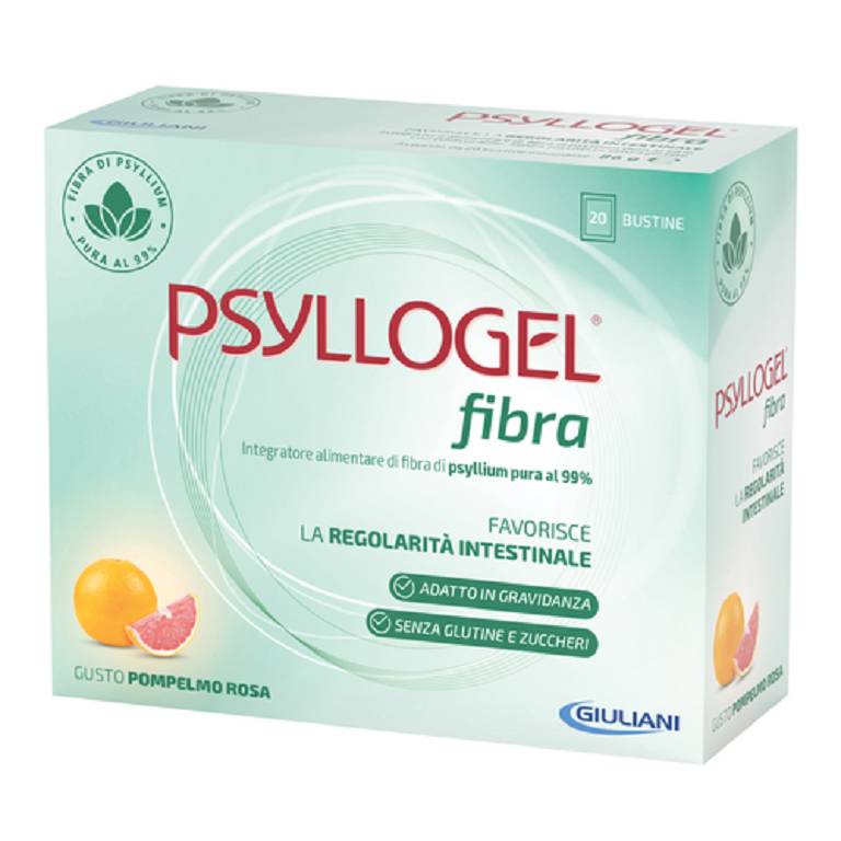 Psyllogel fibra pompelmo rosa 20 bustine